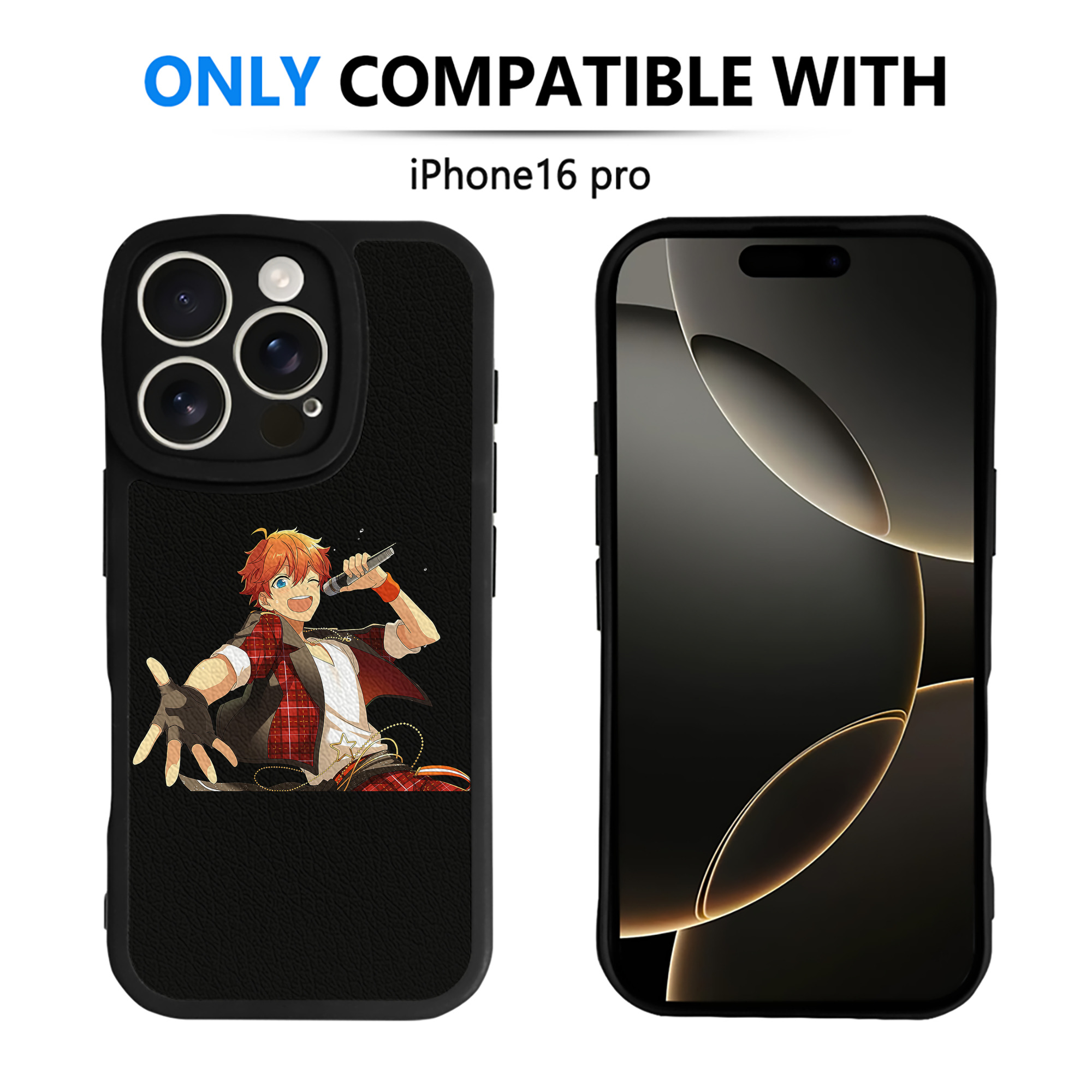 （画像用） あんさんぶるスターズ! Ensemble Stars 【iPhone 16シリーズ対応】シリコンスマホケース（レザー調） 材質：シリコン